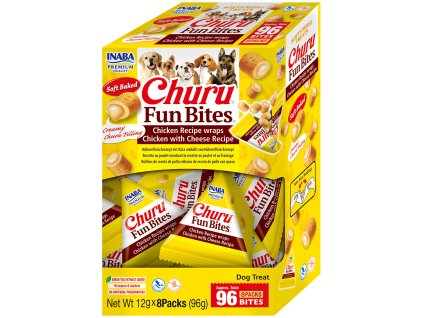 Churu Dog BOX Fun Bites Chicken wraps Chick&Chees 8x12g
