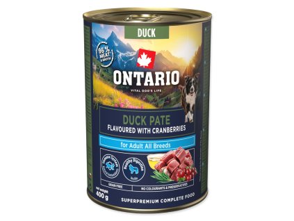 Ontario Adult kachní pate s příchutí brusinek