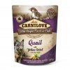 Carnilove Dog Pouch Paté Quail & Yellow Carrot 300 g