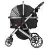 Kočárek Kenyone 62x90x108cm černý, stříbrná konstrukce