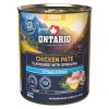 Ontario Puppy kuřecí pate s příchutí spiruliny
