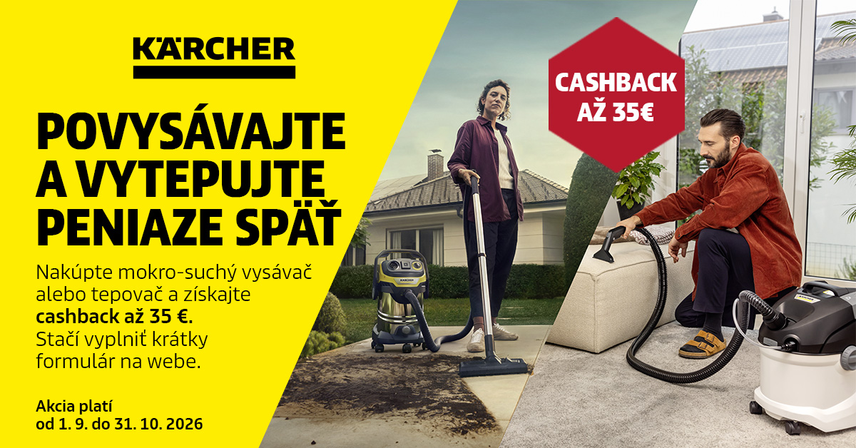 KÄRCHER Cashback až 35 € späť