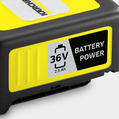  Súprava batérie a rýchlonabíjačky 36 V/ 2,5 Ah: Vymeniteľné nabíjateľné batérie zo systému batérií Battery Power 36 V