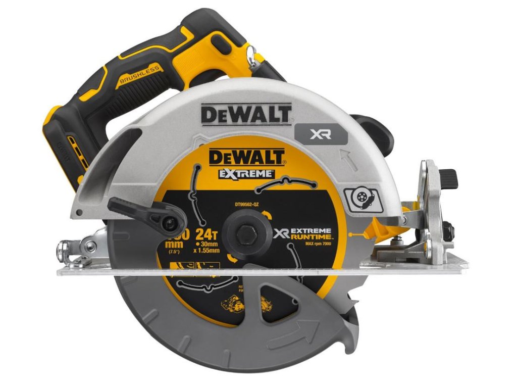 Píla kotúčová 190mm 1727W 18V XR Flexvolt Advantage bez AKU bezuhlíková DEWALT DCS573NT
