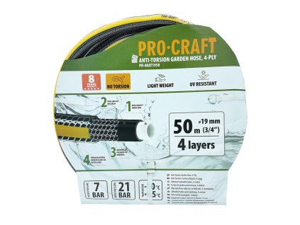 Záhradná hadica Procraft PR-4KAT1950 | PR-4KAT1950 + 9 mm nôž odlamovací, plastový