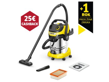 mokro suchý vysávač KARCHER WD 5 S V-30/5/22 1.628-379.0 + CASHBACK - VRÁTIME VÁM 25 € SPÄŤ Z NÁKUPU