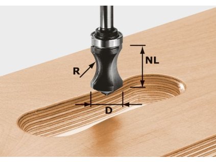 Fréza na skryté držadlá HW S8 R16/NL32 FESTOOL
