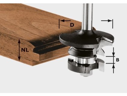 Kontraprofilová frézka na pero HW S8 D43/21 A/KL FESTOOL