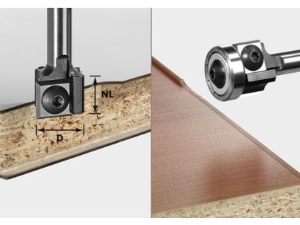 Lícovacia fréza s otočným nožom S8 HW D19 12x12 KL OFK FESTOOL