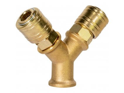 Rozdeľovač dvojitý 3/8" IG SB Güde 41136