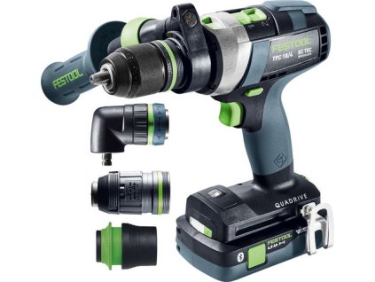 Akumulátorový príklepový vŕtací skrutkovač QUADRIVE TPC 18/4 5,0/4,0 I-Set/XL FESTOOL