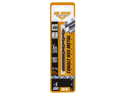 RURIS vrták do železa Kobalt HSS 5mm