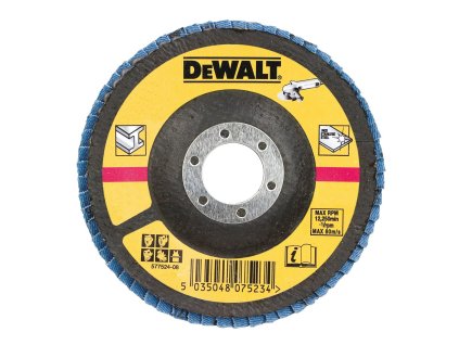Kotúč brúsny lamelovací na kov 125x22,4mm P80 Typ27 plochý DEWALT DT3310
