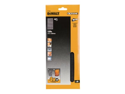 Sieťovina brúsna 115x228mm P120 suchý zips 5ks D26420/D20421 DEWALT DTM8552