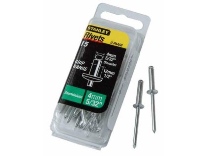 Nity hliníkové trhacie 4x12mm, 15ks STANLEY 1-PAA58T