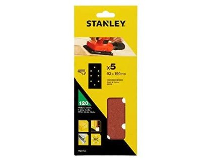 Papier brúsny dierovaný 93x190mm P120, 5ks, suchý zips, pre B+D FATMAX STA31522