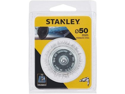 Kefa do vŕtačky, oceľová vlnitá hrnčeková, stopka pr.8mm, nerez oceľ, pr.50mm x 55mm FATMAX STA36022