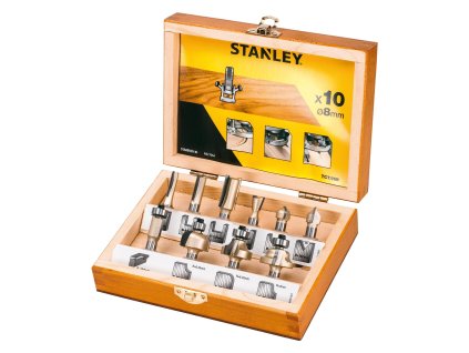 Sada fréz tvarových TCT/HM do dreva, stopka 8mm 10ks FATMAX STA80020