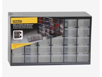 Organizér zásuvkový viacúčelový - 30 zásuviek STANLEY 1-93-980