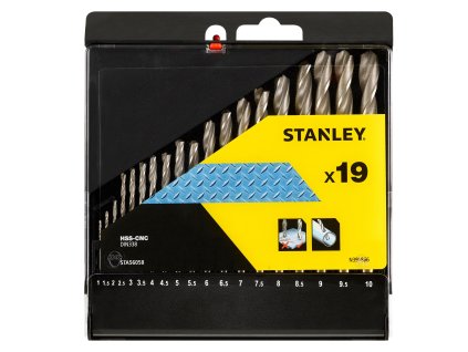 Vrtáky HSS-CNC pr.1-10mm (prírastok po 0,5mm), sada 19ks FATMAX