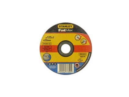 Kotúč rezný na oceľ pr.125×1,0×22mm plochý FATMAX STA32637