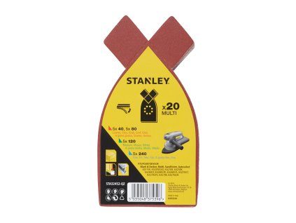 Papier brúsny na multibrusku žehlič. tvar dierov., 5xP40, 5xP80, 5xP120, 5xP240 FATMAX STA32452