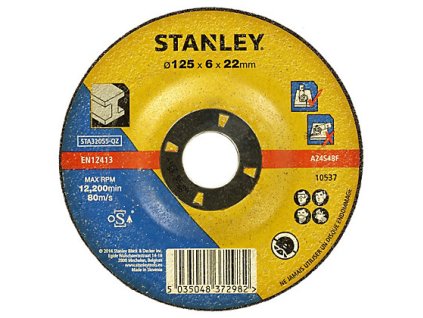 Kotúč brúsny na kov 125×22x6mm vypuklý 1ks FATMAX STA32055