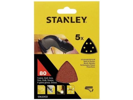 Papier brúsny 93x93mm P80 dierovaný zips 5ks delta brúsky FATMAX STA32432