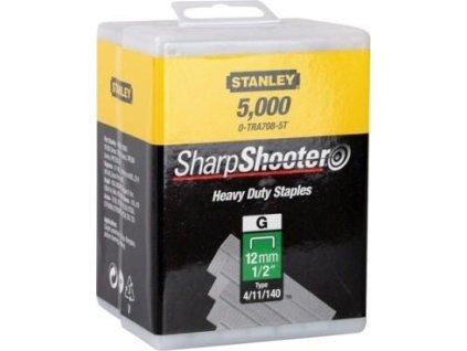 Spony pre vysoké zaťaženie 12mm (1/2") typ G 4/11/140 5000ks STANLEY 1-TRA708-5T