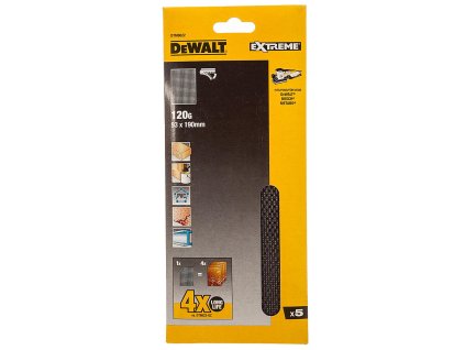 Sieťovina brúsna 93x190mm P120 suchý zips 5ks D26422 DEWALT DTM8622