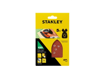 Papier brúsny dierovaný Mouse P120 suchý zips 5ks pre B+D FATMAX