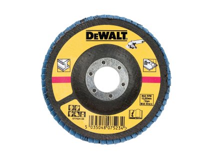 Kotúč brúsny lamelovací na kov 125x22,2mm 36G Typ29 vypuklý DEWALT DT3265