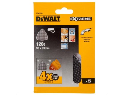 Sieťovina brúsna 93x93mm P120 suchý zips 5ks DWE315/DCS355/DCS356/D26430 DEWALT DTM3093