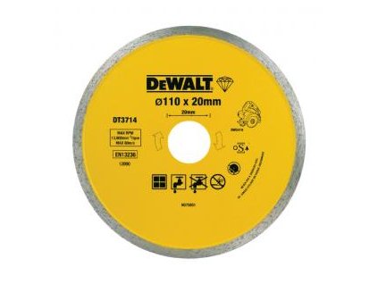 KOTUČ DIAMANTOVY 110*20 PRE DWC410 NA REZANIE DLAŽDÍC DEWALT DT3714