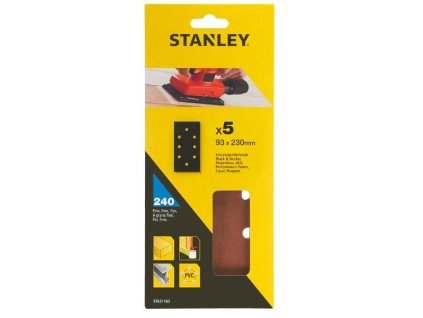 Papier brúsny dierovaný 93x230mm P240, 5ks, pre B+D, AEG FATMAX