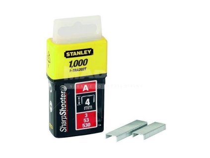 Spony štandardné 4mm (5/32") typ A 5/53/530 1000ks STANLEY 1-TRA202T