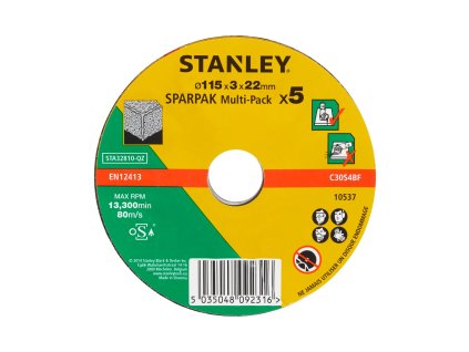 Kotúč rezný na betón/kameň, pr.115x3,2x22mm, vypuklý, 5ks FATMAX