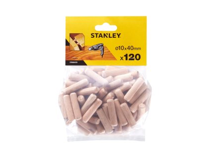 Kolík drevený spojov. vrubkovaný, pr.10mm, dl. 40mm, 120ks FATMAX