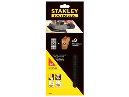 Mriežka brúsna, arch 115x280mm P80, 3ks FATMAX STA39002