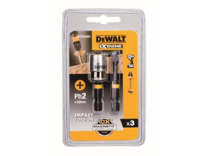 Nástavec pre rázové uťahovače 57mm PH2 (2ks) + magnetický držiak DEWALT DT70536T