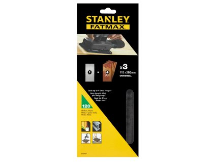 Mriežka brúsna, arch 115x280mm P120, 3ks FATMAX STA39007