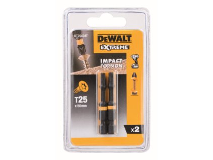 Nástavec pre rázové uťahovače 57mm T25 (2ks) DEWALT DT70534T