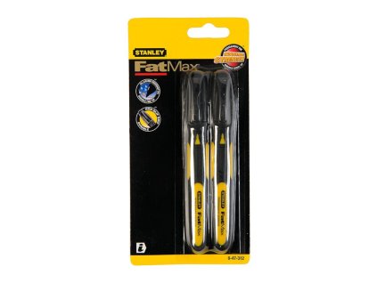 Popisovač permanentný jemný hrot čierny FatMax® (2ks na karte) STANLEY 0-47-312