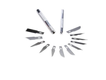 Nože modelárske, súprava s vymeniteľnými čepeľami STANLEY STHT0-73872