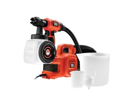 Pištoľ striekacia maliarska, 450W, nádržka 1200ml Black and Decker HVLP400