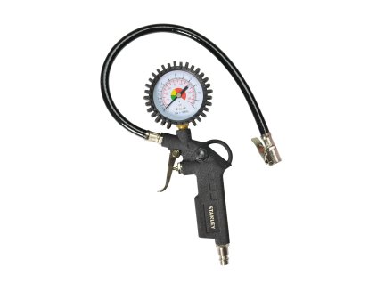 Hustiaca pištoľ s hadicou a manometrom STANLEY - Kompresory 150533XSTN