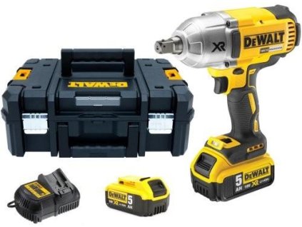 Uťahovač rázový 18V 1/2" gulôčka 950Nm 2x5,0Ah Tstak DEWALT DCF899P2