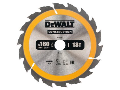 KOTUC PRE AKU PILY 160x20mm 18Z DEWALT DT1931