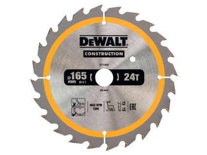 KOTUC PILOVY 165x20mm 24Z DEWALT DT1949