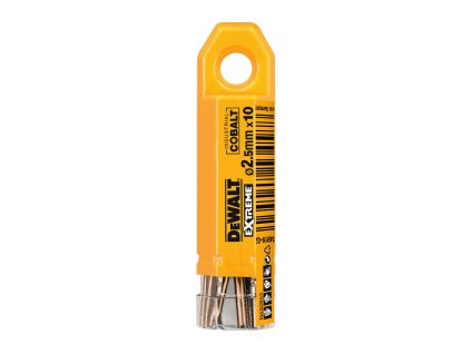 Sada vrtákov do kovu Extreme® HSS-E Cobalt 2,5x57mm 10ks DEWALT DT4919